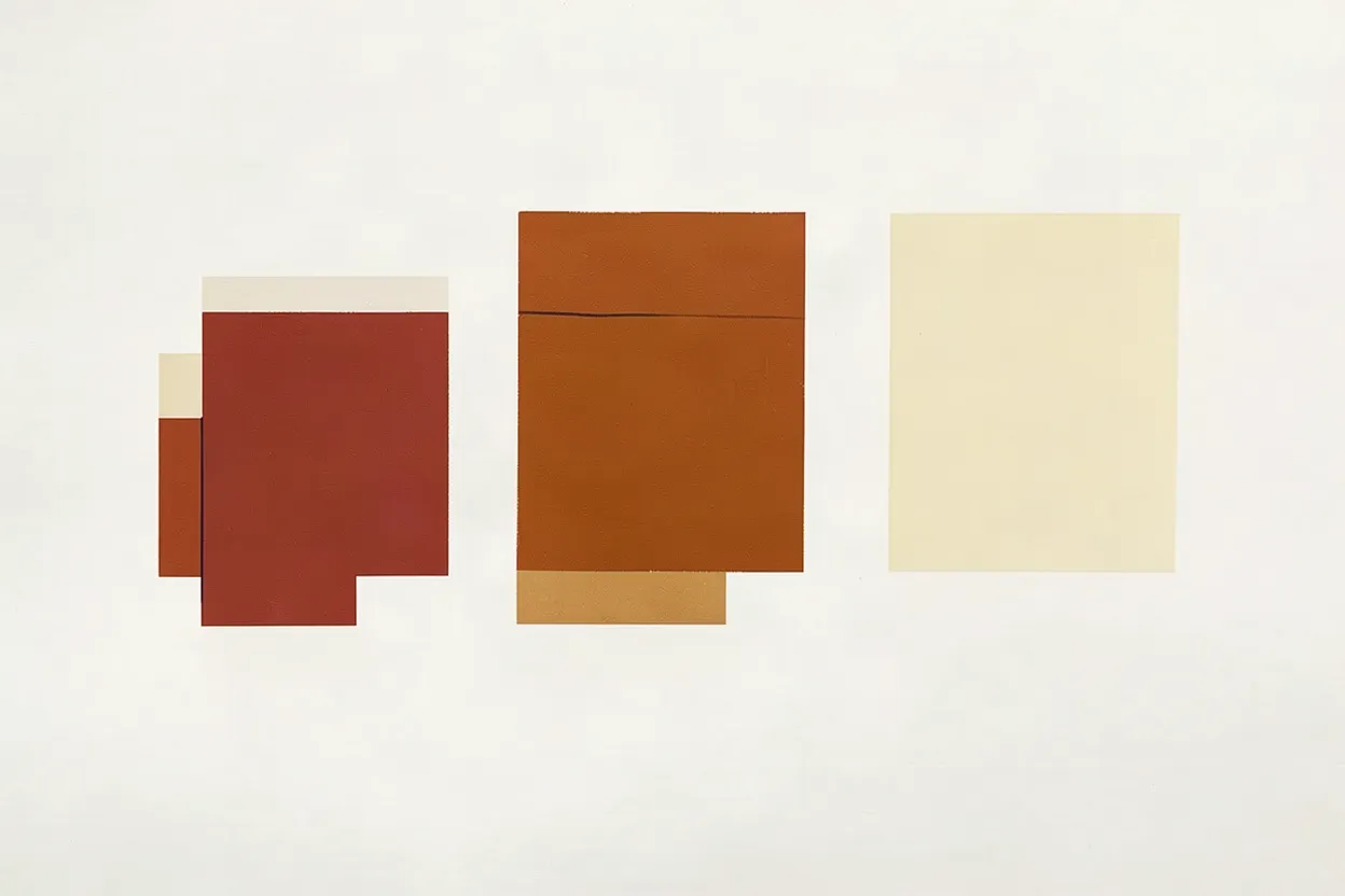 The same swatches on clean paper with no text at all.